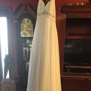 Beautiful wedding dress.
